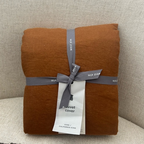 West Elm Bedding Nwt West Elm Linen Duvet Cover King California